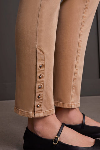 alt view 2 - COMFORT STRETCH PULL-ON ANKLE PANT-Tan