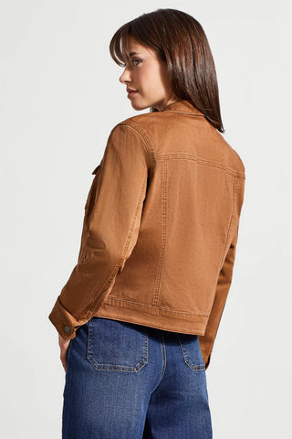 alt view 3 - COMFORT STRETCH ZIP-UP JACKET-Walnut