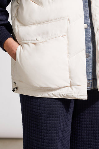 alt view 2 - DENIM FOOLER VEST-Cream