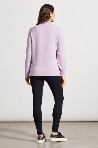 alt view 3 - FUNNEL NECK TOP WITH POCKETS-Orchid