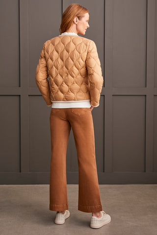 alt view 3 - LIGHTWEIGHT QUILTED PUFFER JACKET-Tan