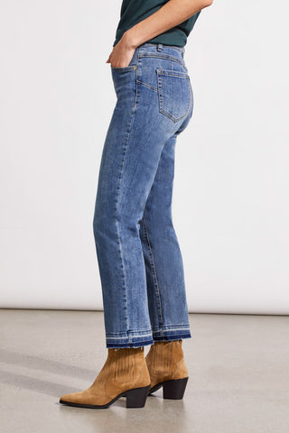 alt view 2 - SOPHIA CURVY MICRO FLARE JEANS-River blue